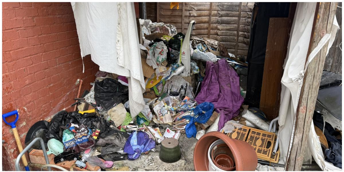 Before: shed and yard clearance